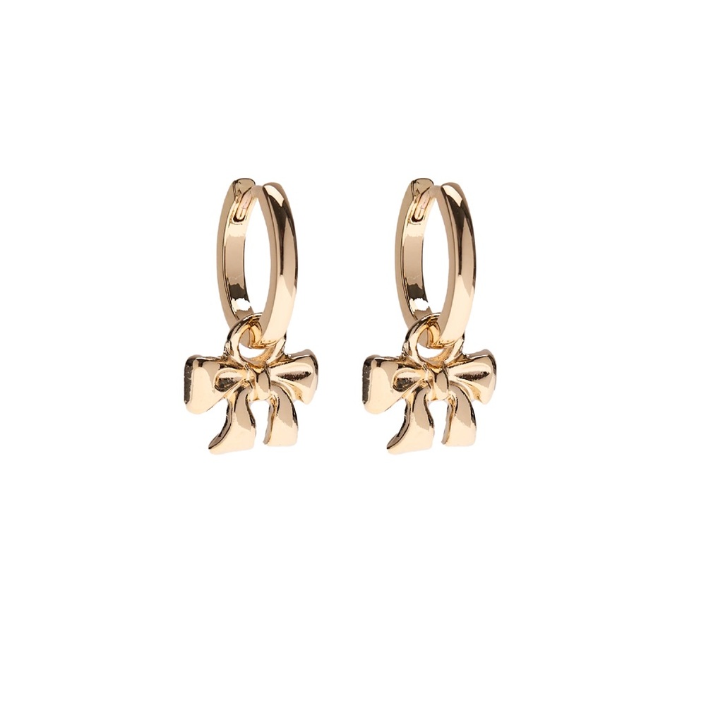 NEW FOXY ORIGINALS BOW EARRINGS IN GOLD